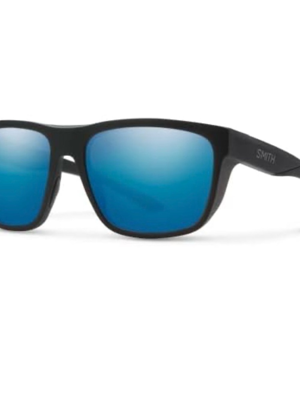 NEW Smith Barra Sunglasses-Matte Black-Chromapop Glass Polarized Blue Lens